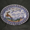 Italian Hound and Hare Oval Platter