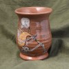 Skeleton Bagpiper on Red S-side Cup